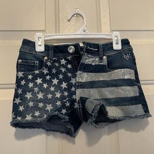 Gently used size 10 Girls Justice Jean Shorts